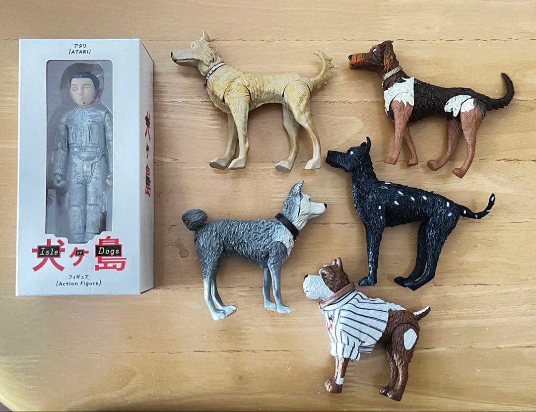 3/13限定値下　数量限定品　ウェス・アンダーソン「犬ヶ島」フィギュア6体