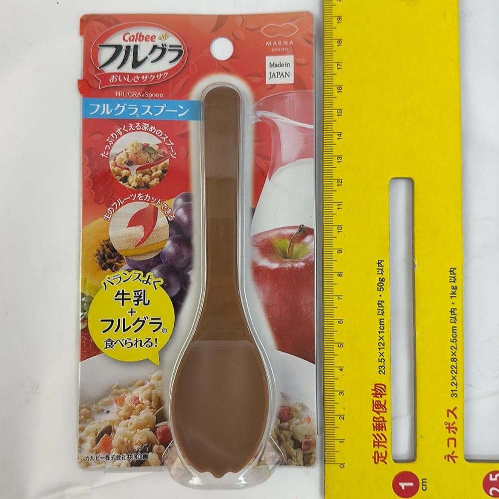 m*i様 （新品未使用）マーナ&カルビー共同企画 日本製 フルグラスプーン 5個