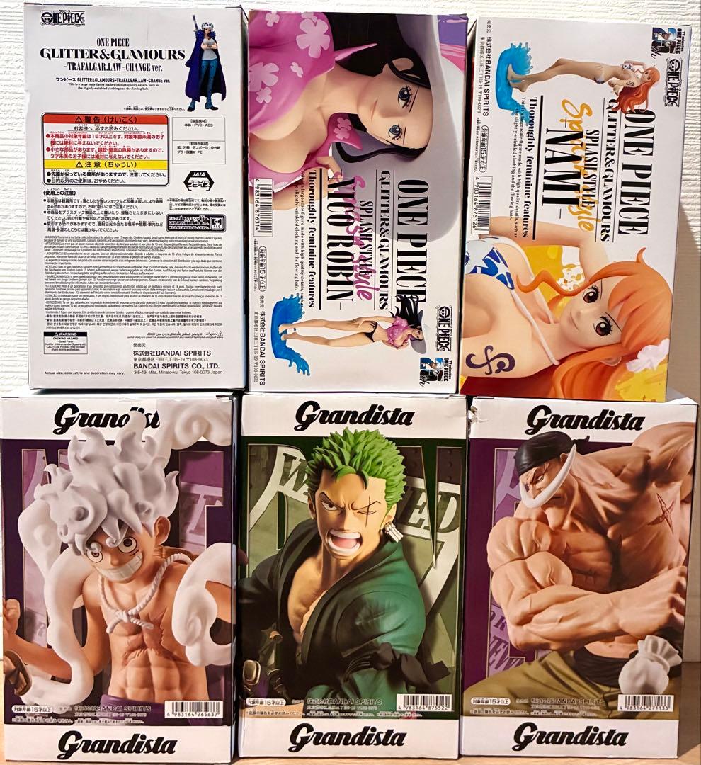 ワンピース　フィギュア　セット　ルフィ　ゾロ　ナミ　ロビン　ロー　白ひげ