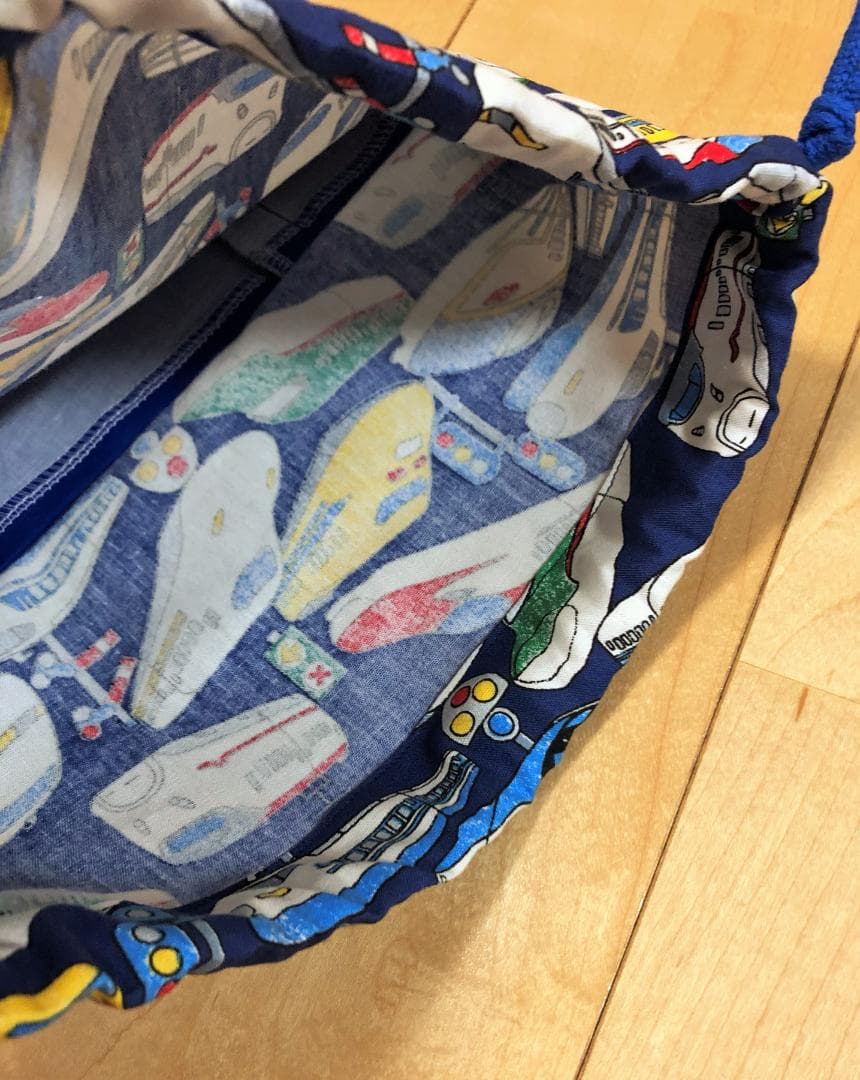 【オーダー品】お弁当袋　新幹線　ネイビー　色違いあり