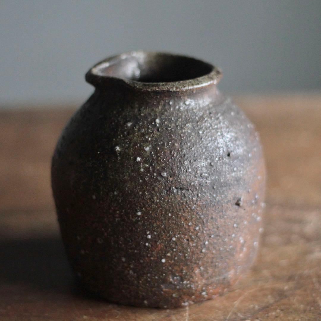 信楽焼 鳶口 お歯黒壺 壺 花器 古美術 古道具 アンティーク 古信楽