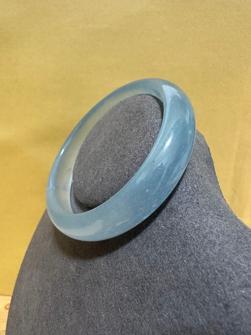 美天然石　アクアマリンバングル