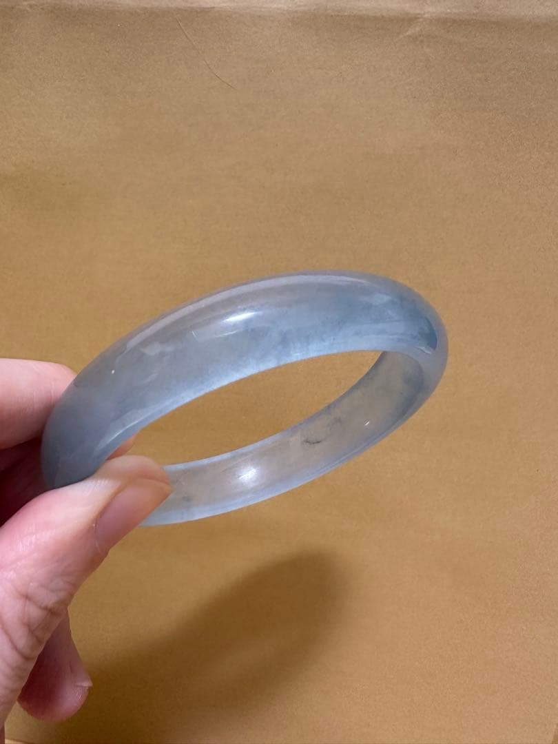 美天然石　アクアマリンバングル