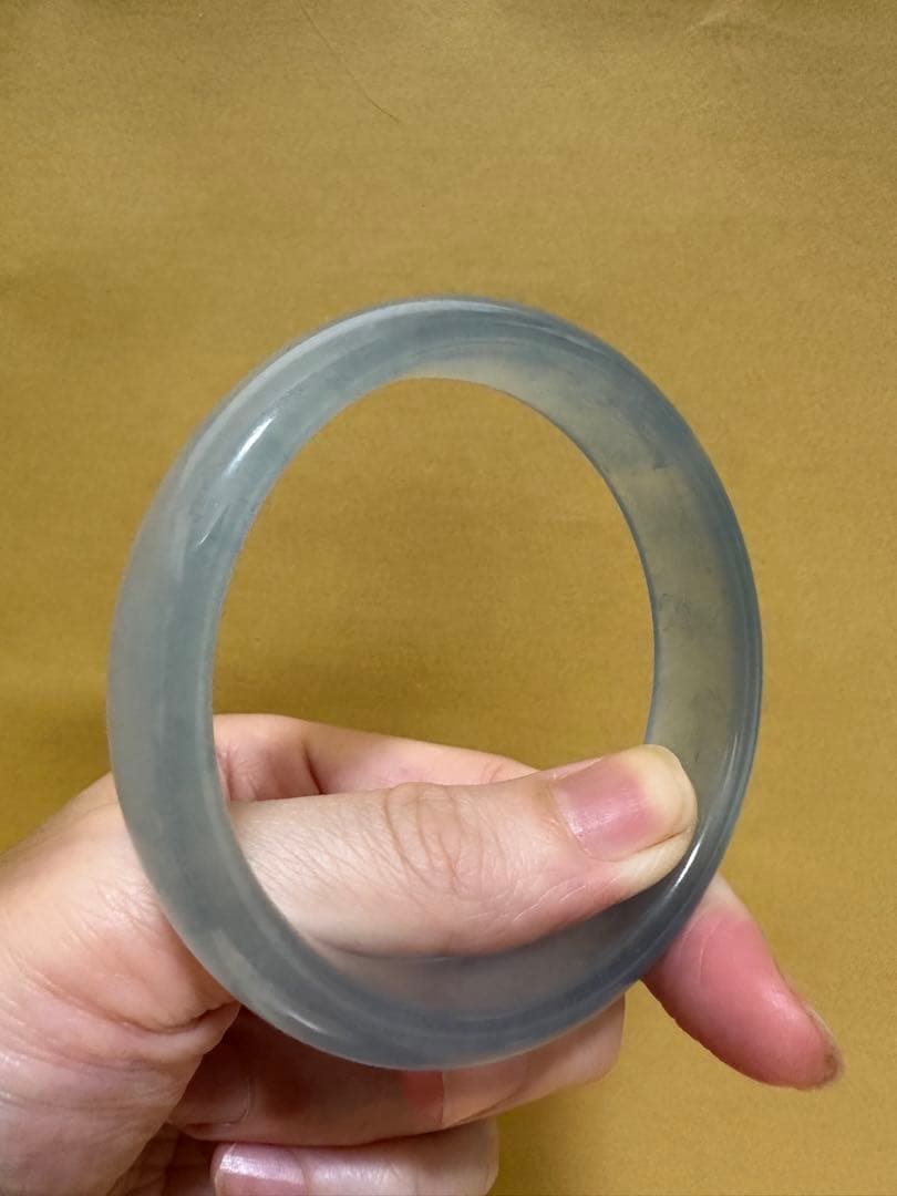 美天然石　アクアマリンバングル