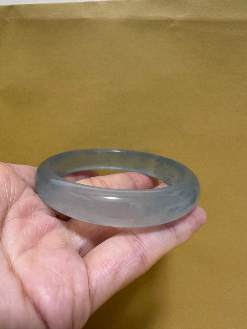 美天然石　アクアマリンバングル