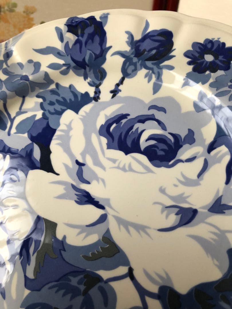 marie claireプレート　『青い薔薇』三枚