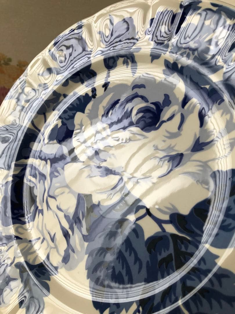 marie claireプレート　『青い薔薇』三枚