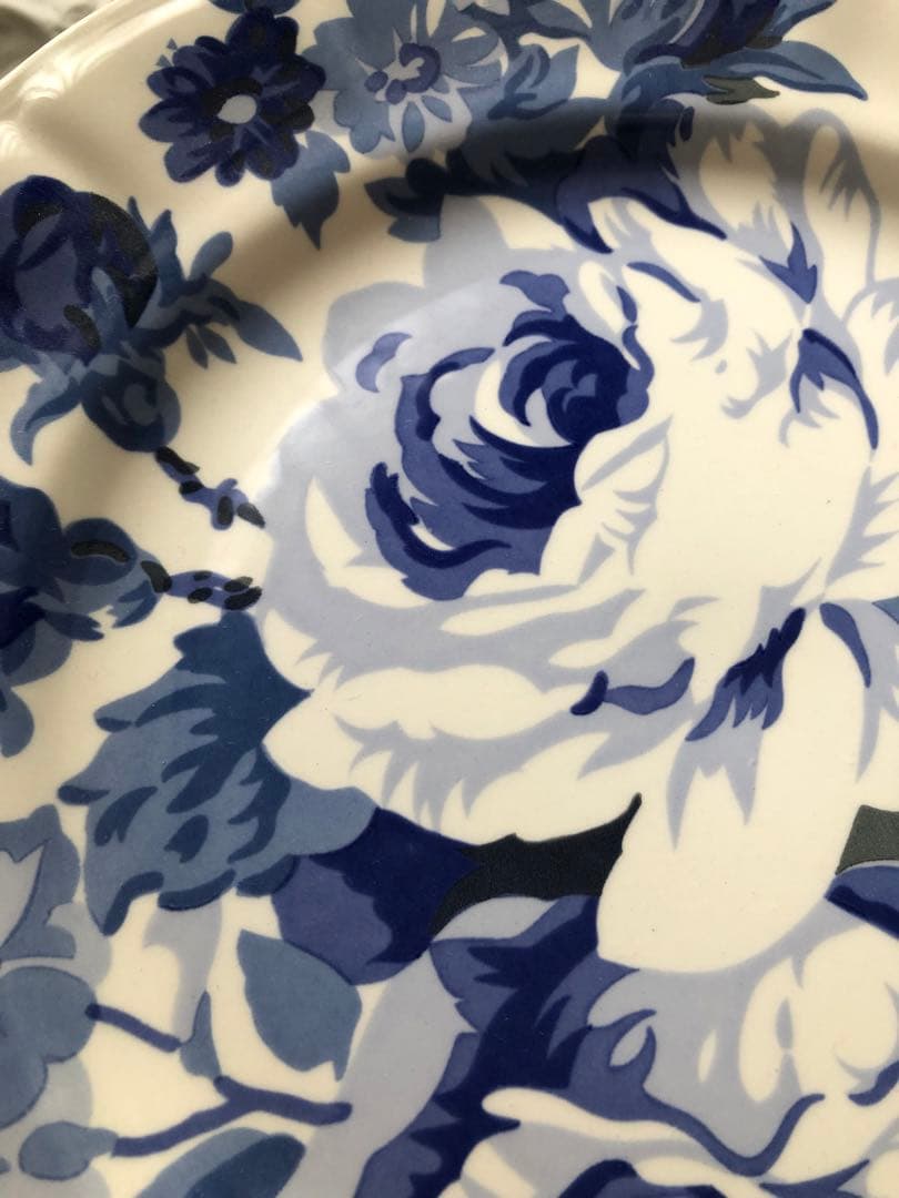 marie claireプレート　『青い薔薇』三枚