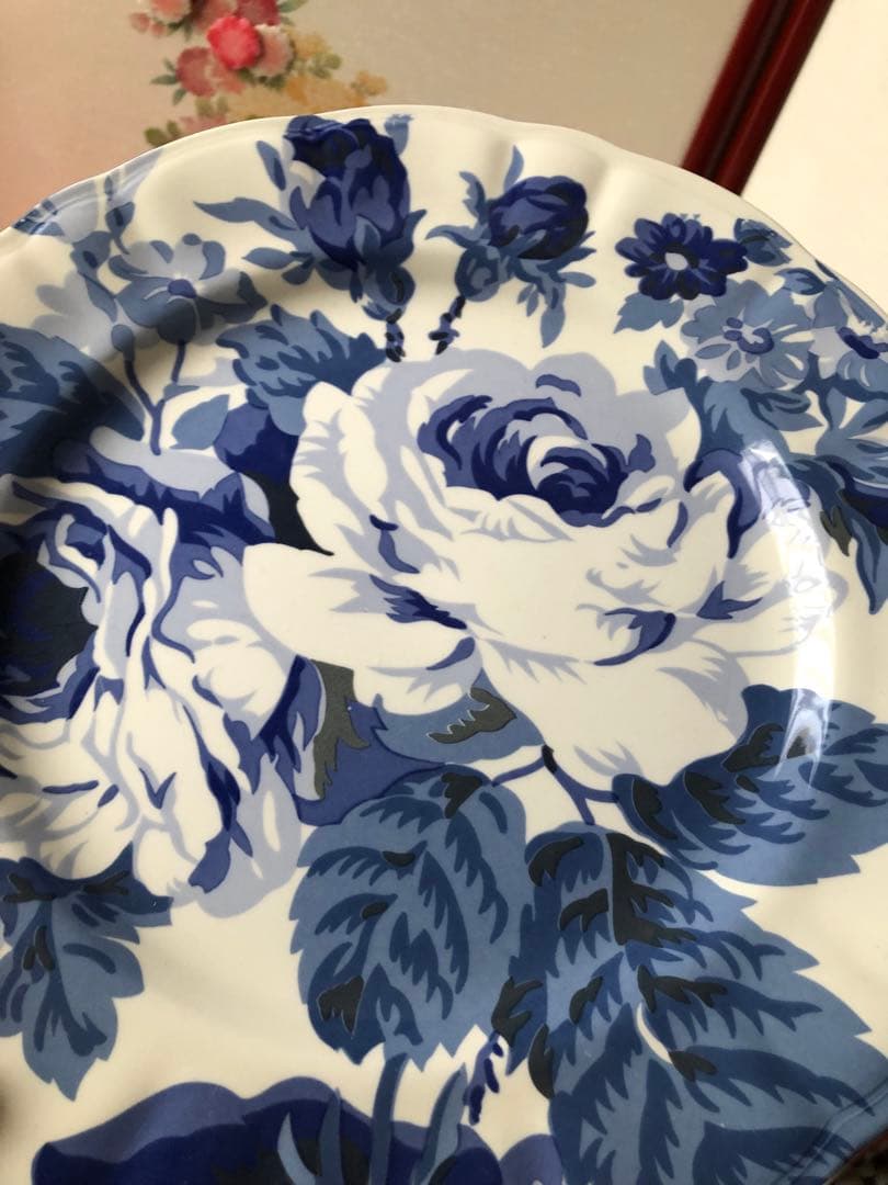 marie claireプレート　『青い薔薇』三枚