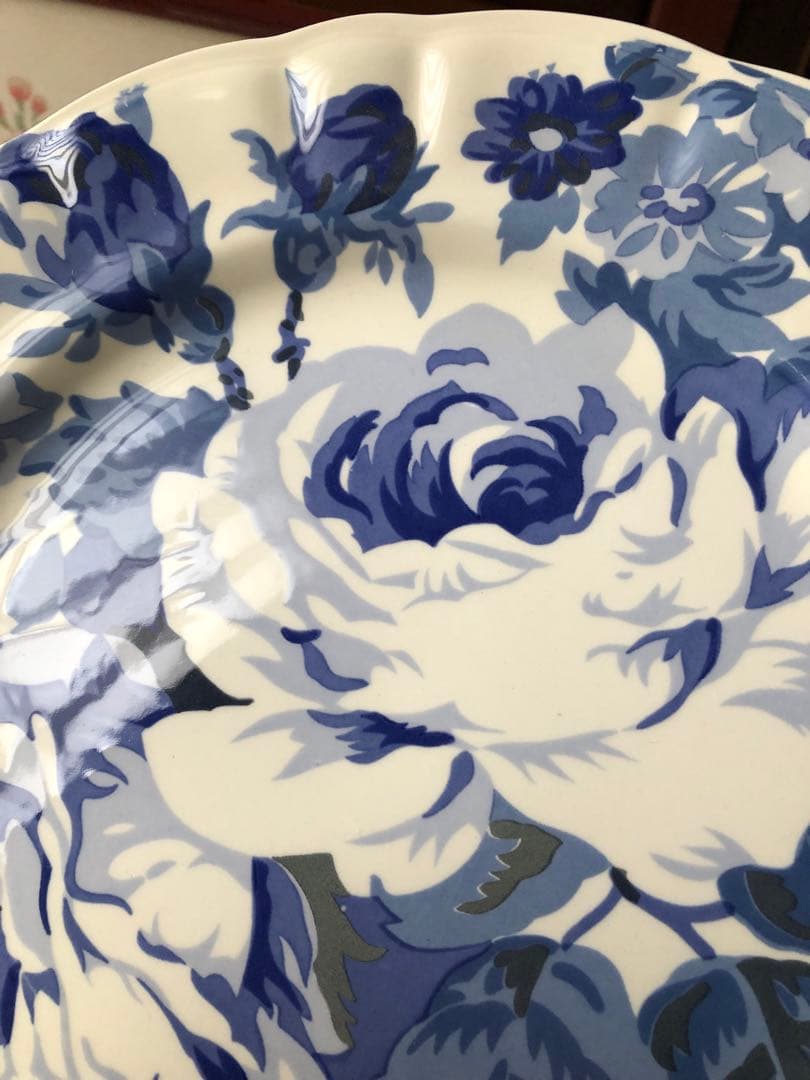 marie claireプレート　『青い薔薇』三枚