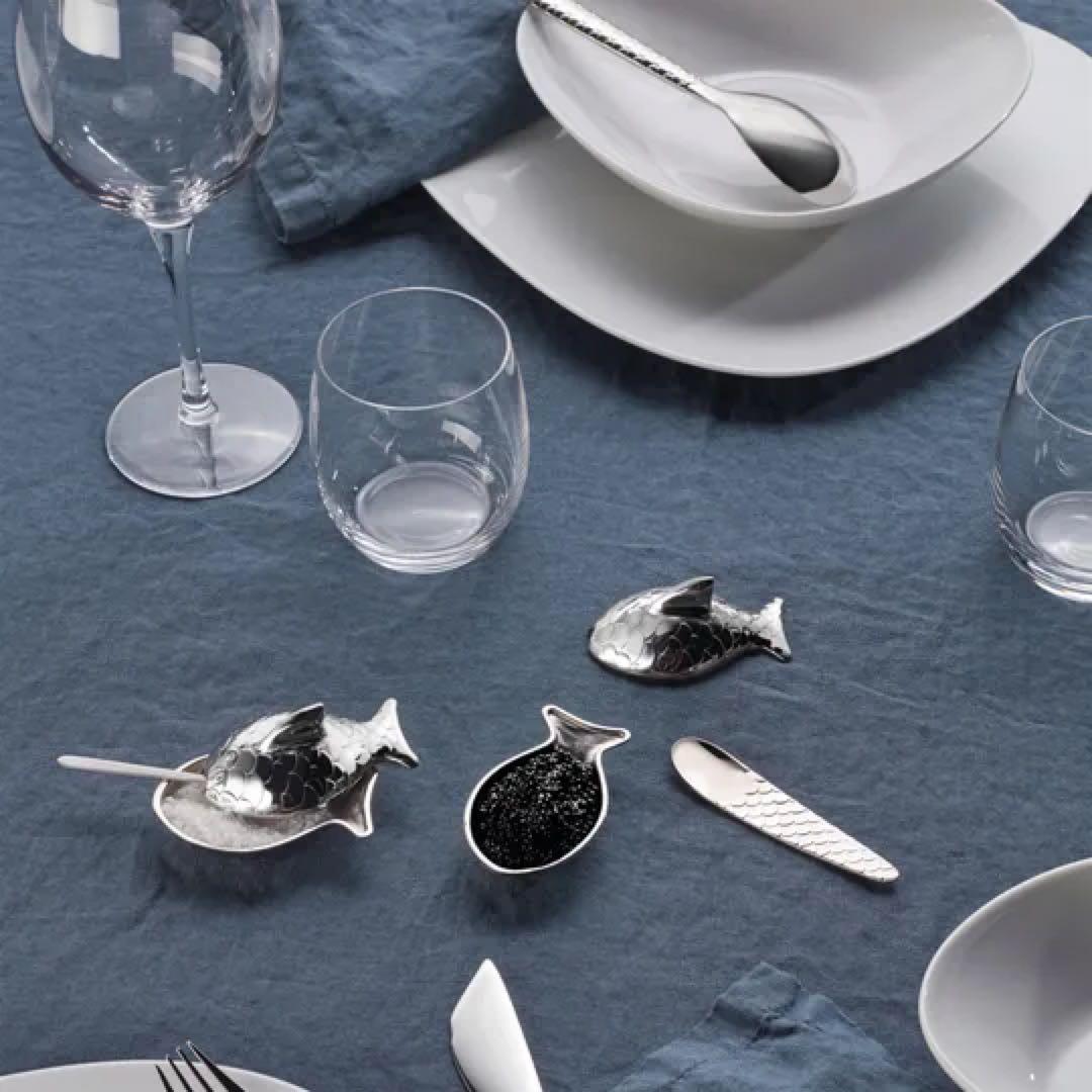 新品　Alessi Colombina fish salt cellar