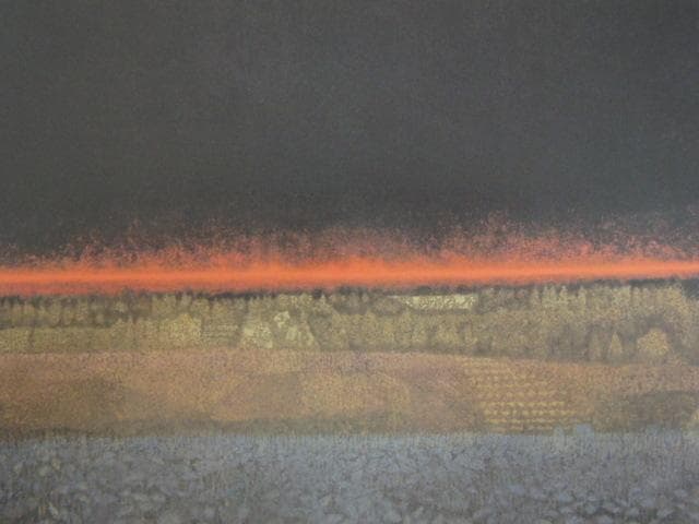 大島秀信、【風景】、希少な大判額装用画集より、美品、日本人画家