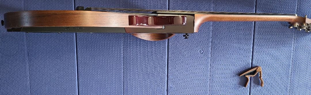 サイレントギター YAMAHA スチール弦 美品 純正ケース スタンド カポ付