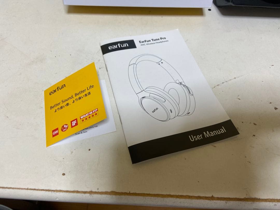 EarFun Tune Pro ワイヤレスヘッドホン　ほぼ新品