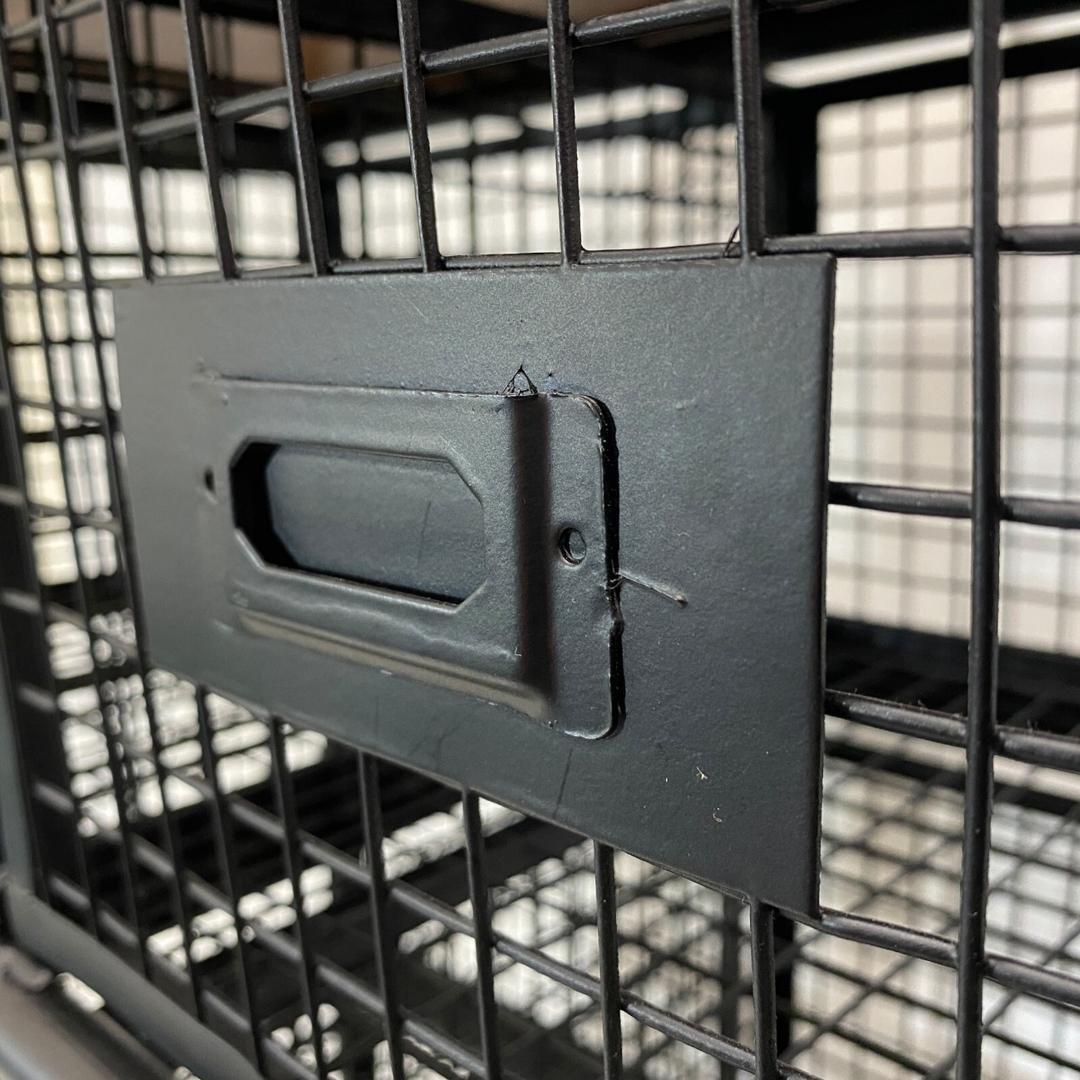 メッシュ スチール チェスト/インダストリアル 収納棚 メッシュラック ガレージ