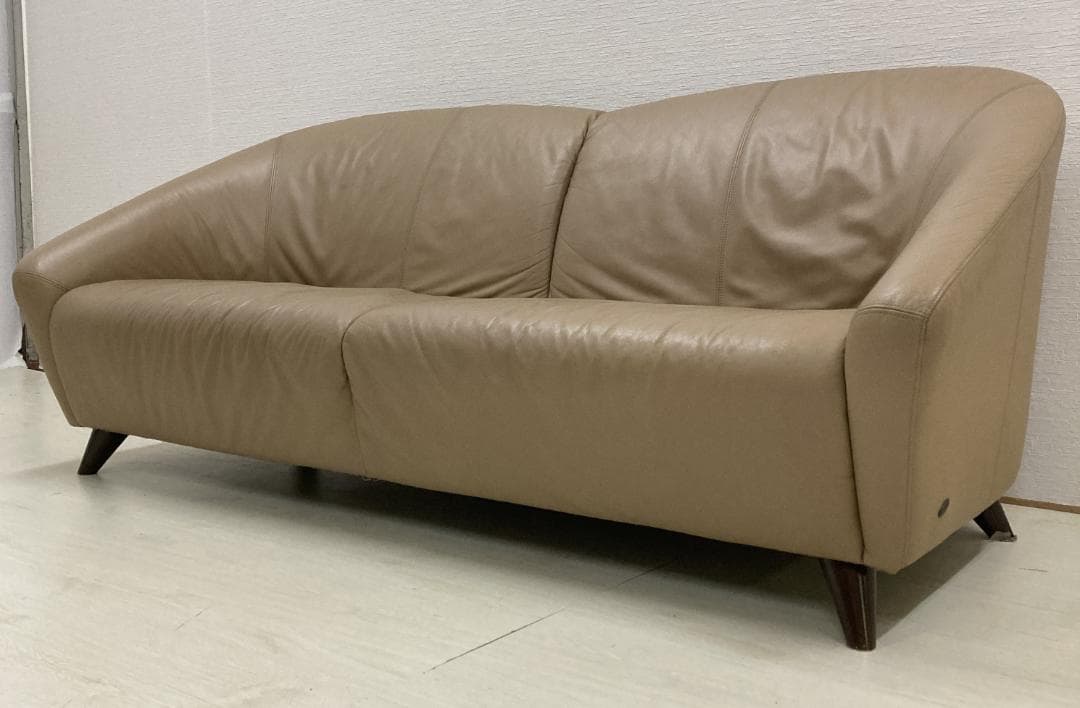 日本フクラ　LongLife　本革　３人掛けソファ　トリプルソファ