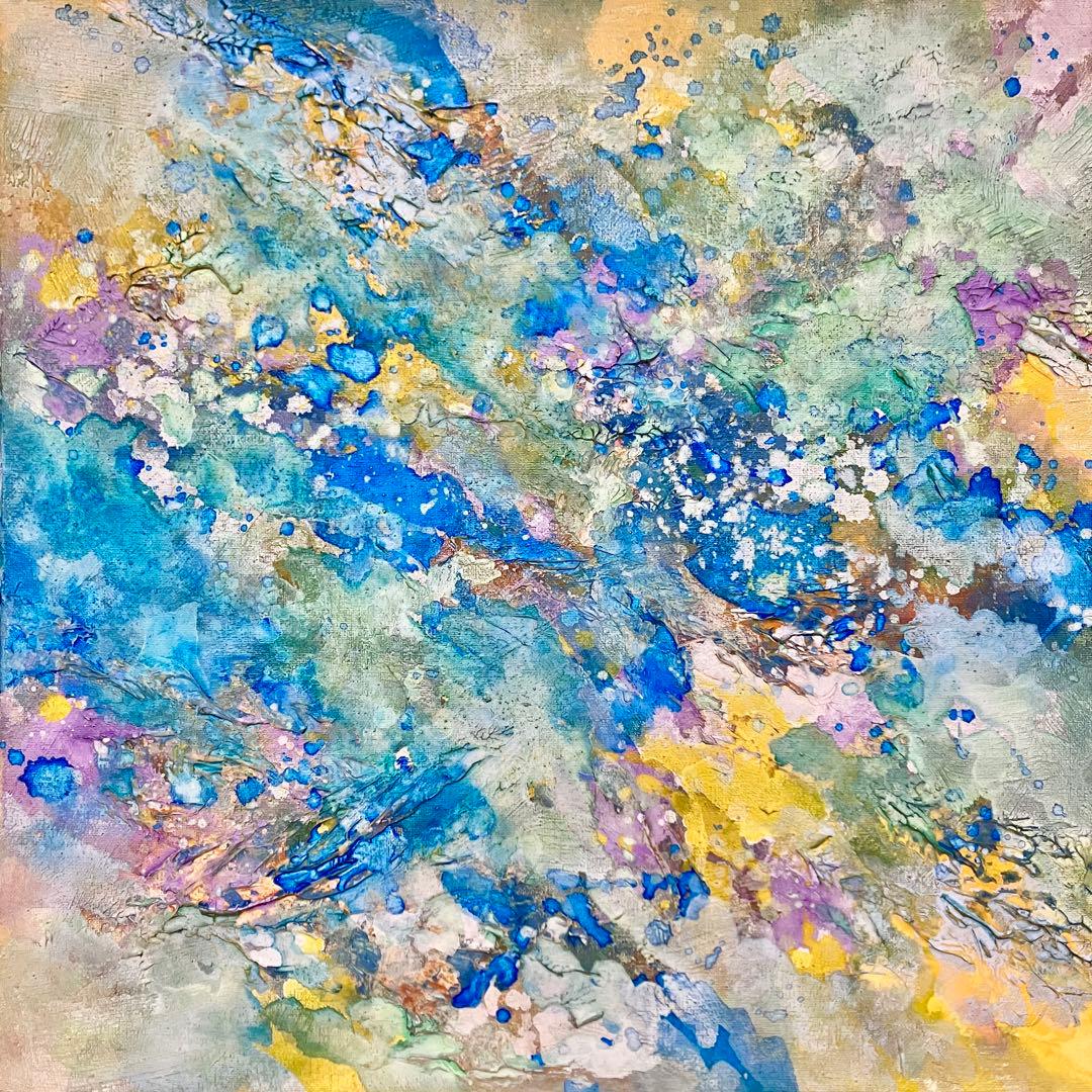 encounter＊大きめ45㎝絵画　抽象画　テクスチャーアート　ホテルライク