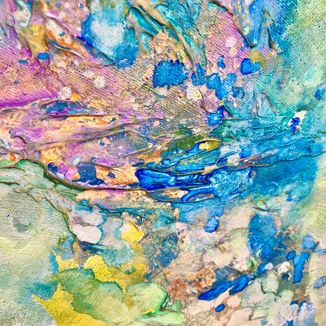 encounter＊大きめ45㎝絵画　抽象画　テクスチャーアート　ホテルライク
