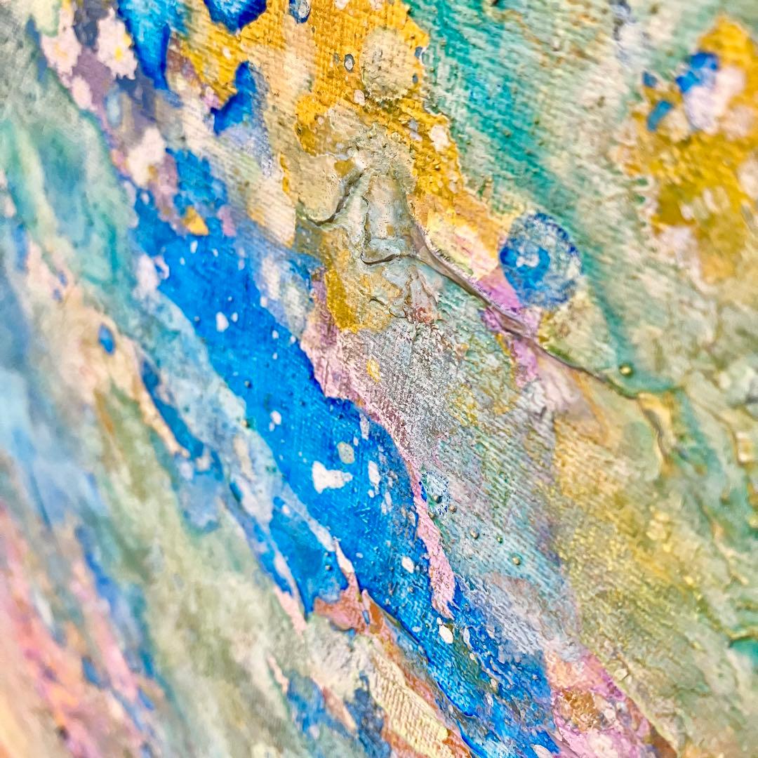 encounter＊大きめ45㎝絵画　抽象画　テクスチャーアート　ホテルライク