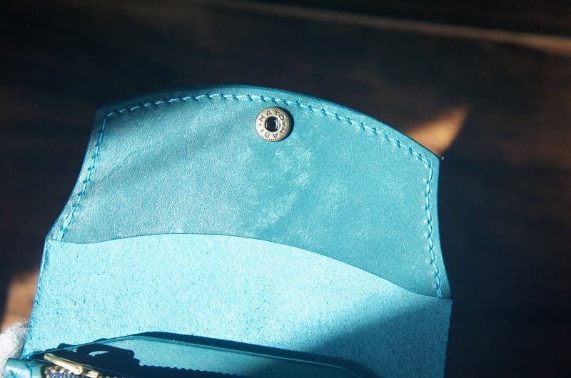 【ワケあり】【送料無料】マヤベリーのミニトラッカーウォレット【ターコイズ】