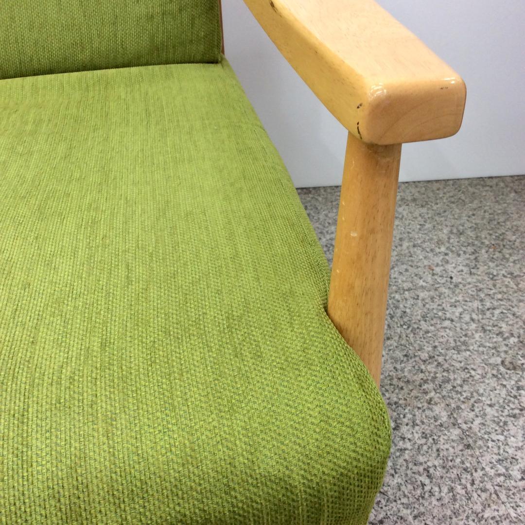 NITORI ニトリ HILL2 ２人掛けソファ グリーン✕ナチュラル