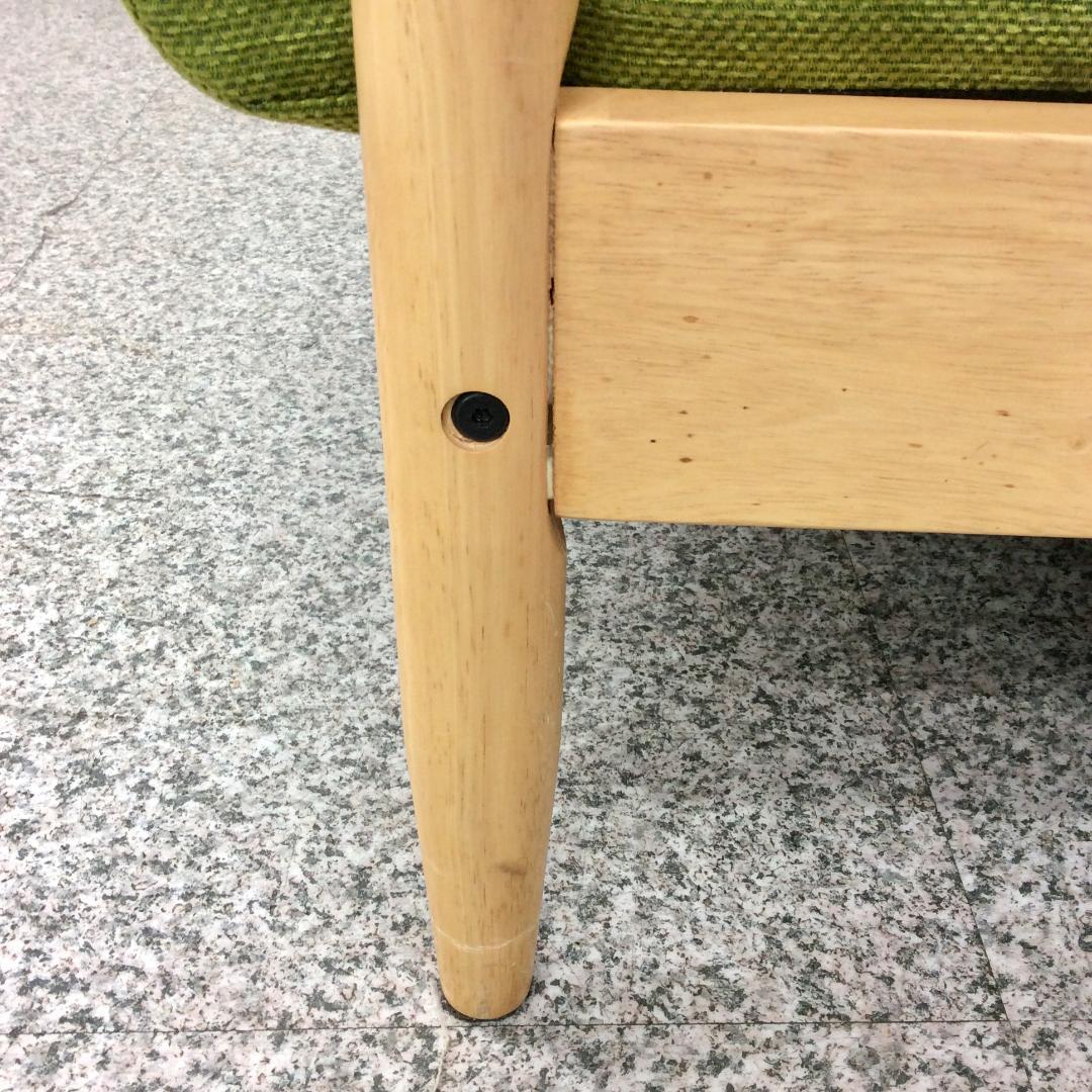 NITORI ニトリ HILL2 ２人掛けソファ グリーン✕ナチュラル