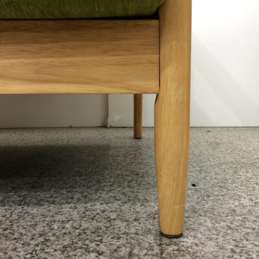 NITORI ニトリ HILL2 ２人掛けソファ グリーン✕ナチュラル