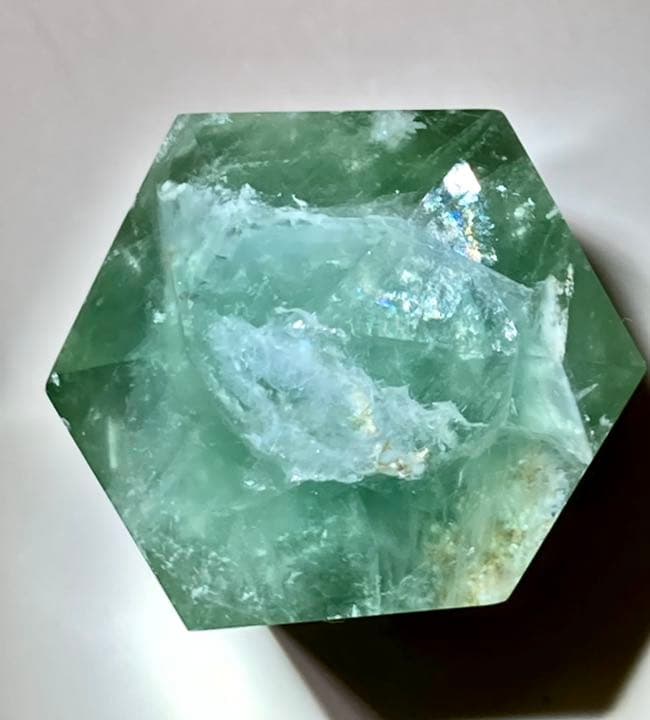 エンジェルフェザー✿*:・　フローライト　マルチカラー　蛍石　ポイント