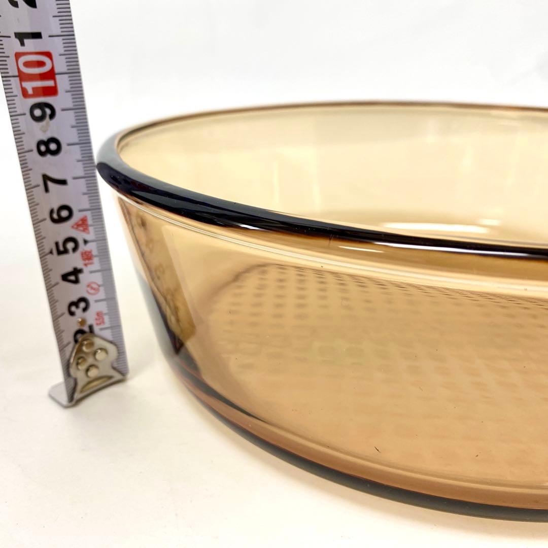 E261 未使用 VISION ビジョン 深型 ガラスフライパン フランス製