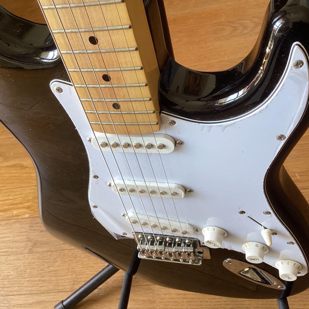 photogenicエレキギター(ブラック色)ストラトキャスター