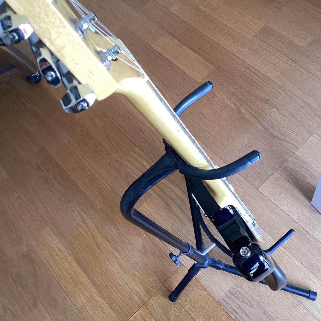 photogenicエレキギター(ブラック色)ストラトキャスター