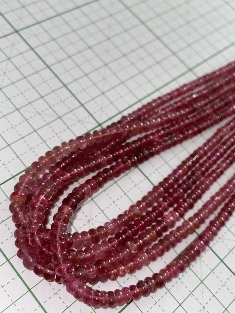 高品質ピンクトルマリン連材18連セット