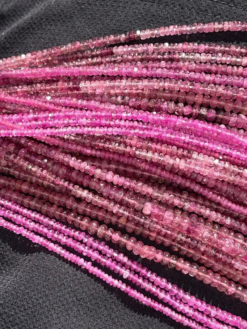 高品質ピンクトルマリン連材18連セット