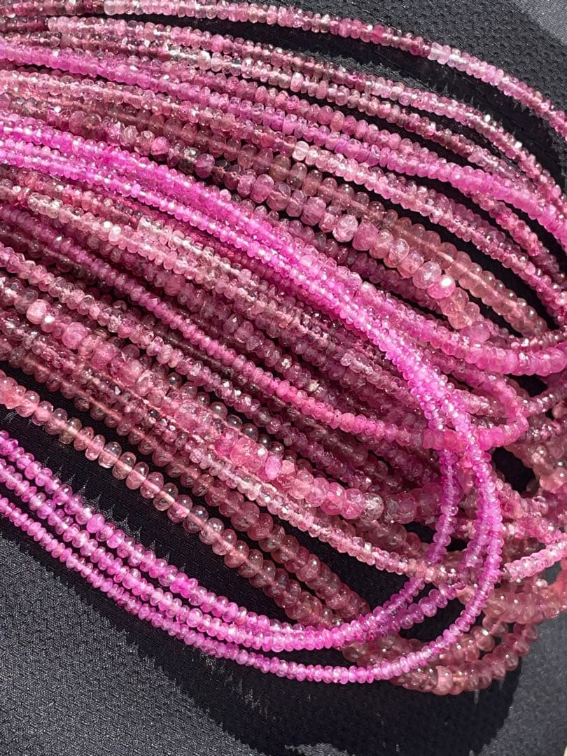 高品質ピンクトルマリン連材18連セット