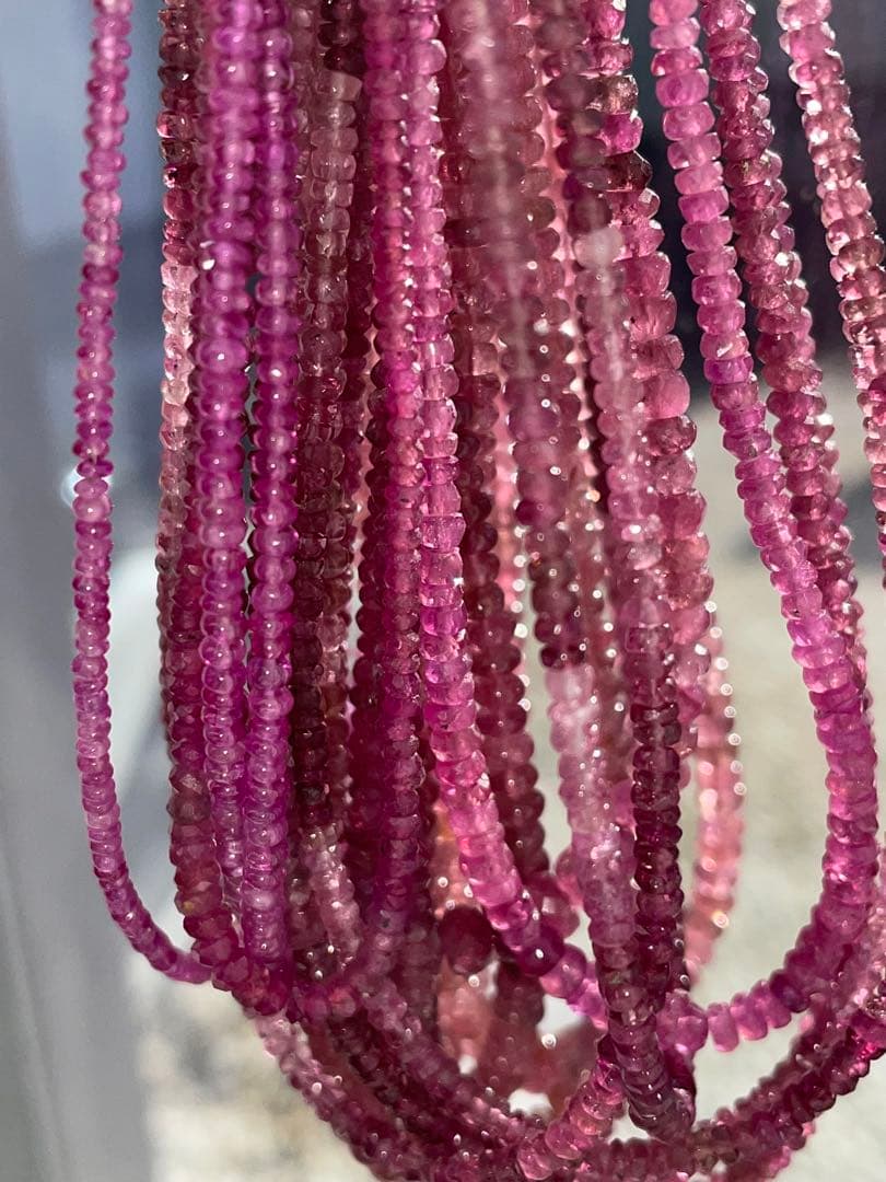 高品質ピンクトルマリン連材18連セット