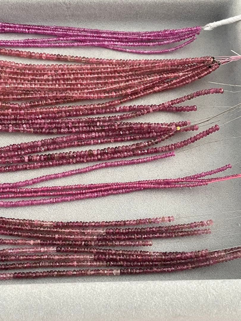 高品質ピンクトルマリン連材18連セット