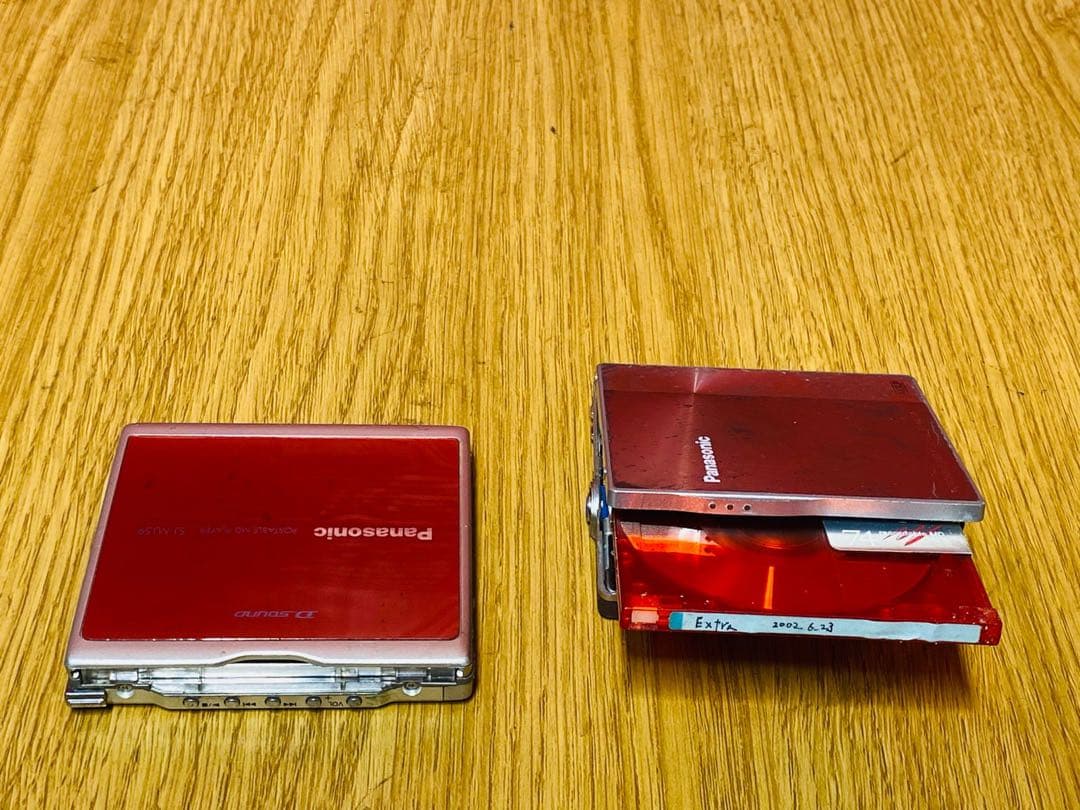 Panasonic MDプレーヤー レッド SJ-MJ59、SJ-MJ90