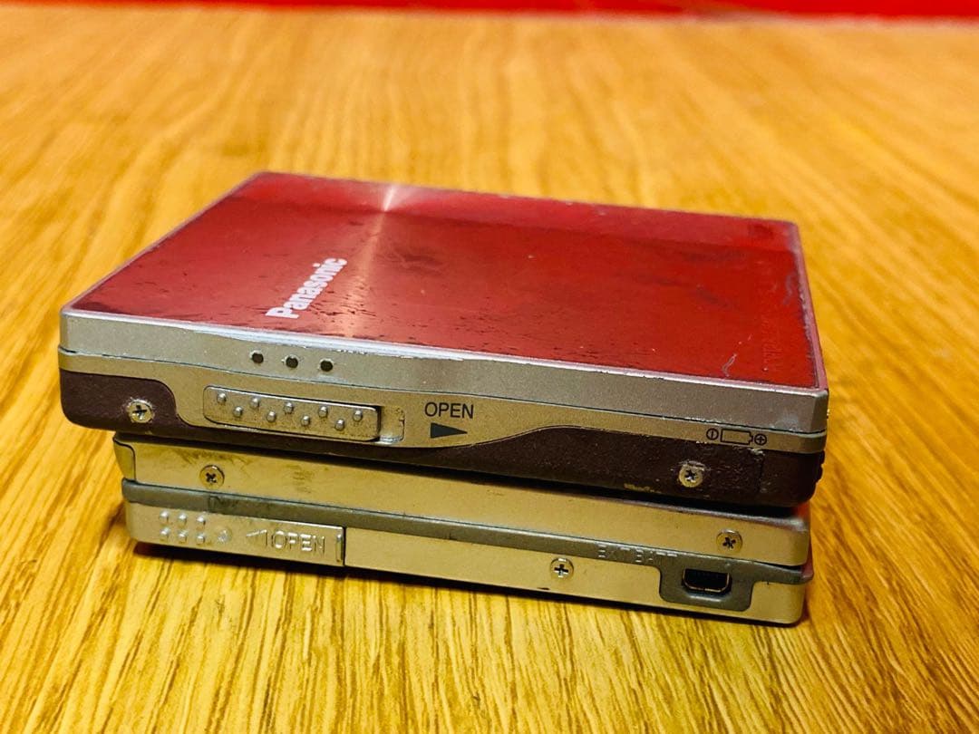 Panasonic MDプレーヤー レッド SJ-MJ59、SJ-MJ90