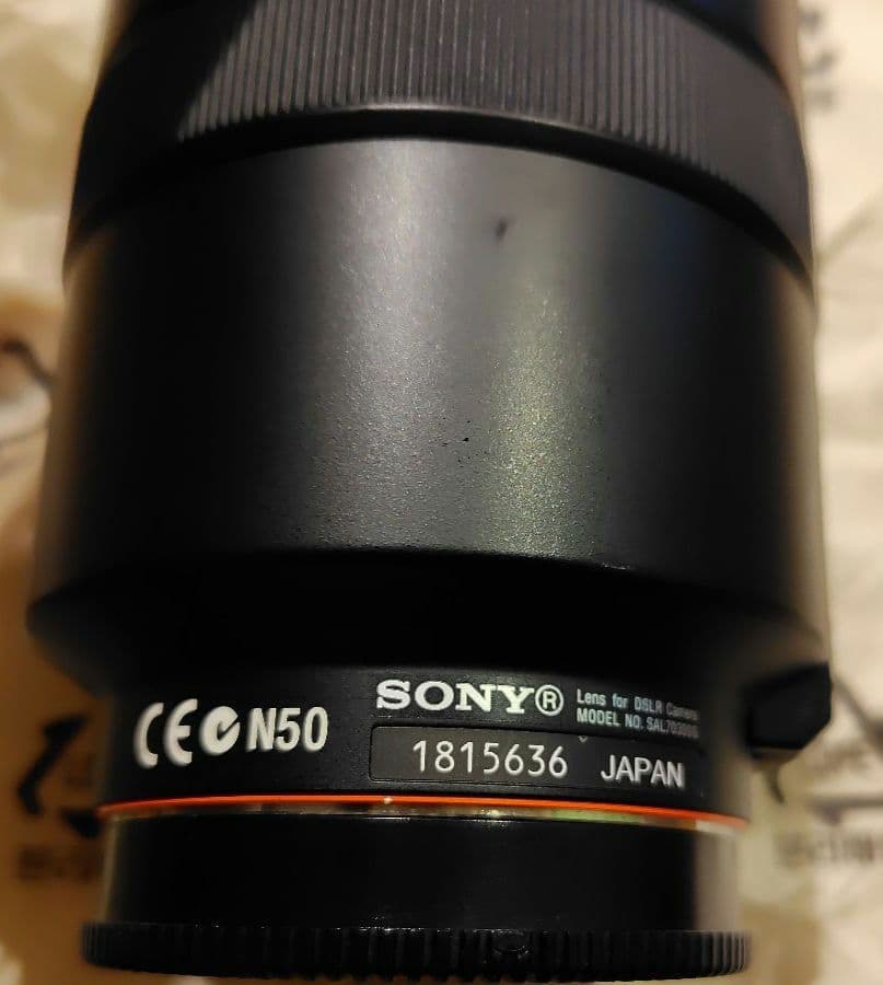 SONY 70-300mm F4.5-5.6 SAL70300G AF動作OK