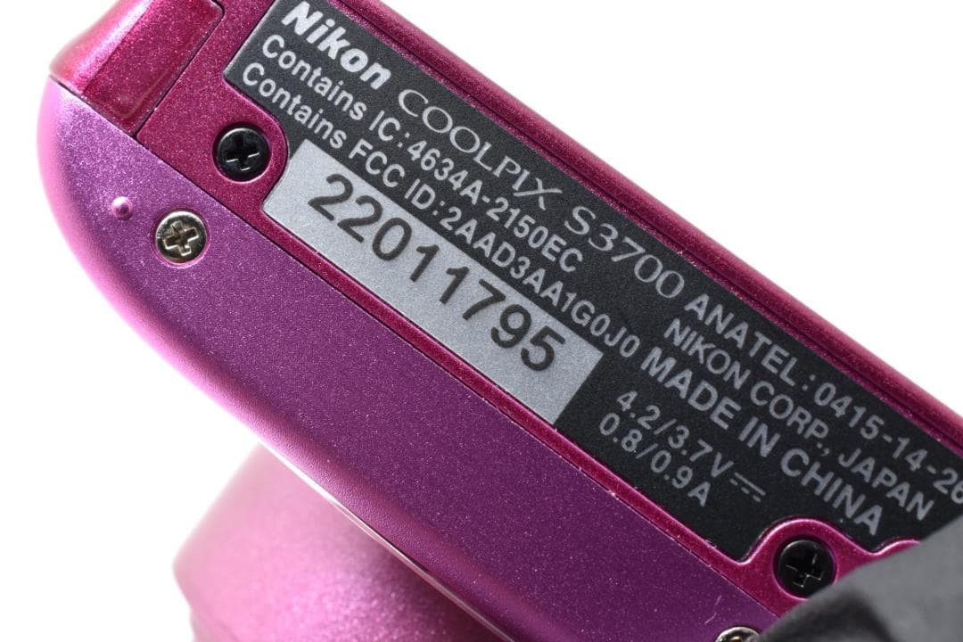 超美品 Nikon COOLPIX S3700 コンパクトデジタルカメラ ピンク