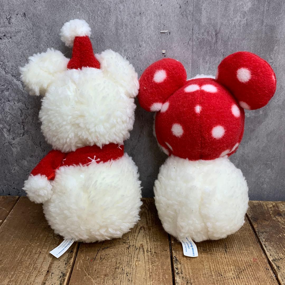 3F 【美品】東京ディズニーリゾート スノースノー ぬいぐるみ セット ミッキー