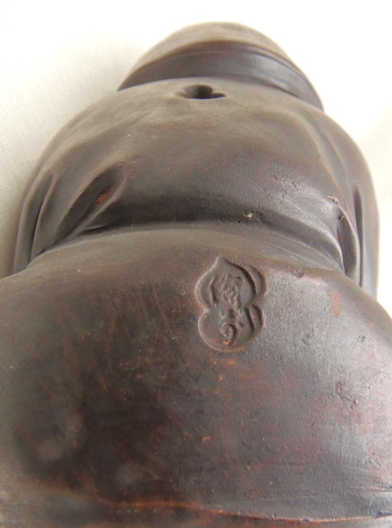 古備前 七福神 座大黒天 大黒様 置物 珍品 レア古備前・レア備前焼 骨董品