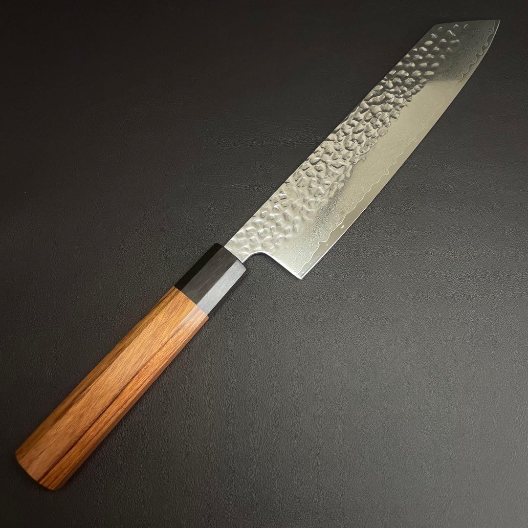 【Xmasセール】切付包丁 VG10 鎚目 ダマスカス 220mm ステンレス