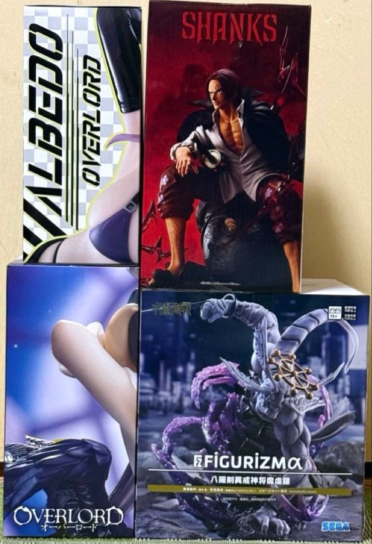 最新 プライズ フィギュア シャンクス アルベド 呪術廻戦4個セット