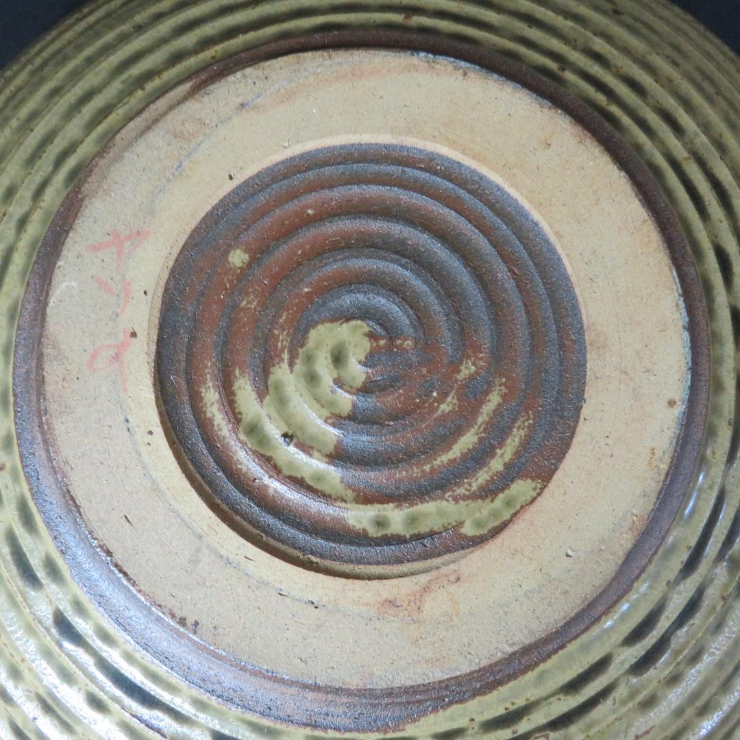 大皿 ろくろ目 民藝 益子 笠間 変わり縁