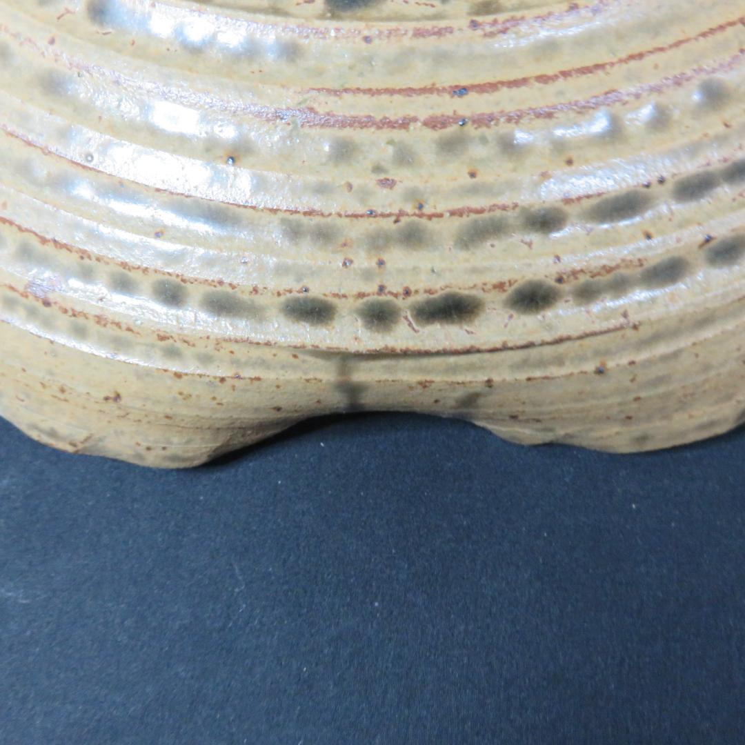 大皿 ろくろ目 民藝 益子 笠間 変わり縁