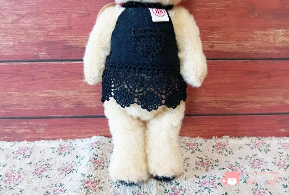 ハンドメイド　黒耳イエローLサイズ