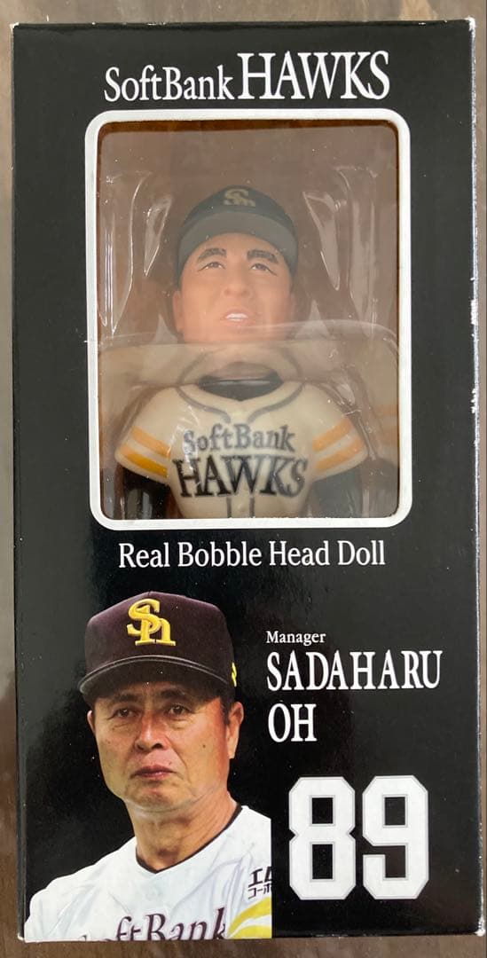 ホークス・リアルバブルヘッドドール（王さん、孫さん）