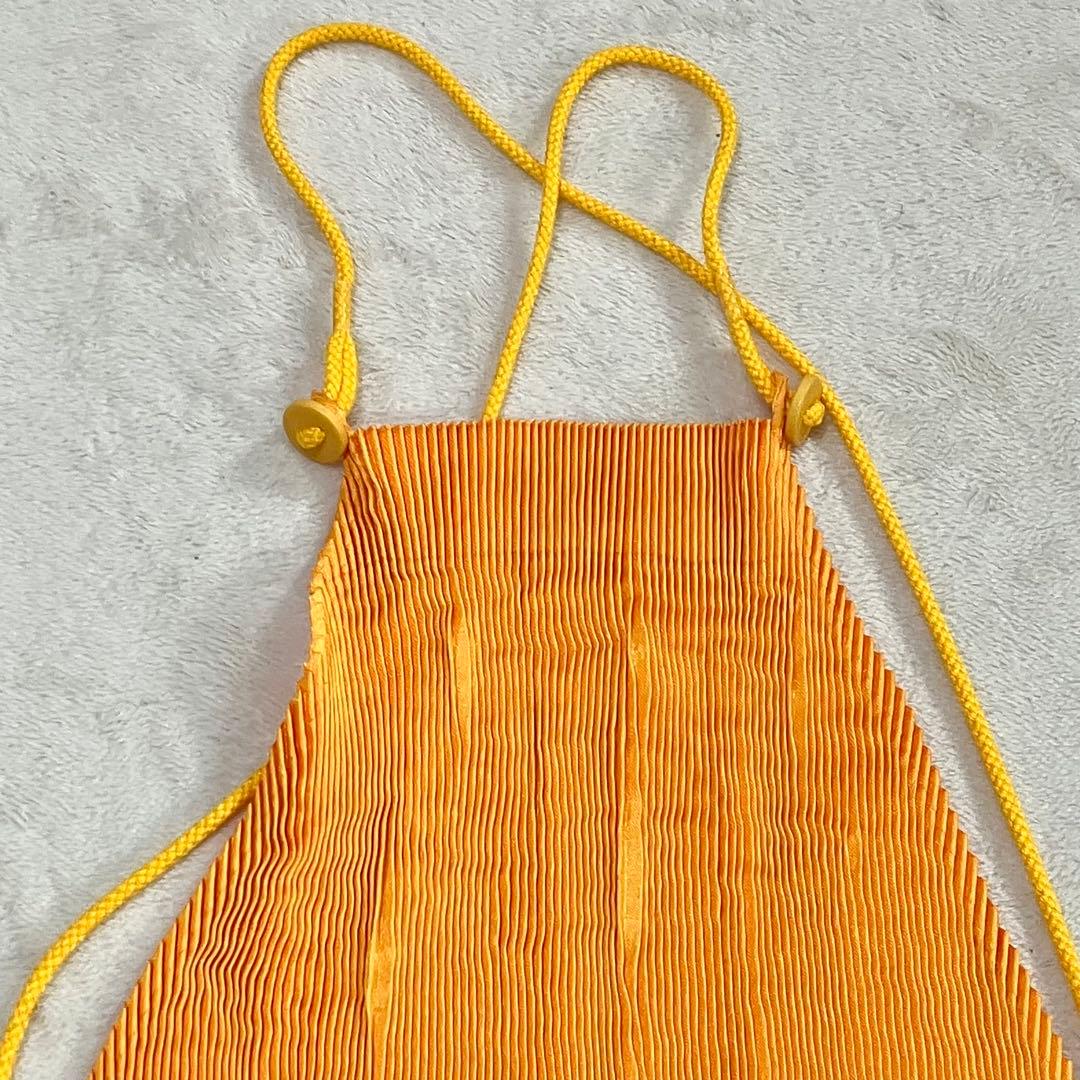 激レア 新品未使用 イッセイミヤケ プリーツエプロン オレンジ アイムプロダクト