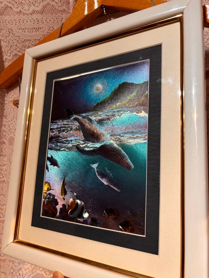 希少！！ラッセン　絵　画　立体　複製画